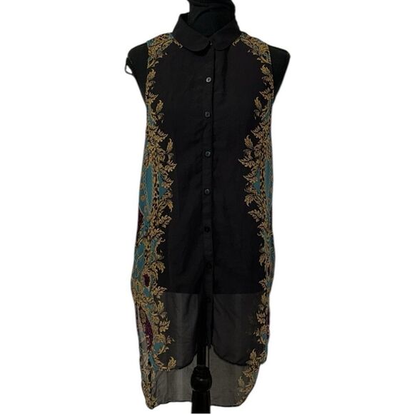 H&M Sheer Sleeveless Bundle Button Down Top/Blouse(Size 4) - Picture 2 of 8